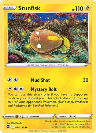 Stunfisk 055/195 - SWSH12 Silver Tempest Reverse Holofoil