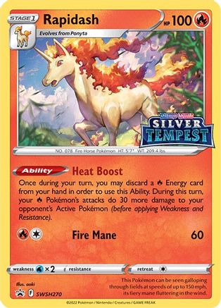 Rapidash SWSH270 - SWSH Sword & Shield Promo Cards - Holofoil