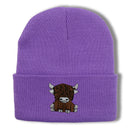 Cartoon Long Hair Yak Knitted Hat Winter Warm Wool