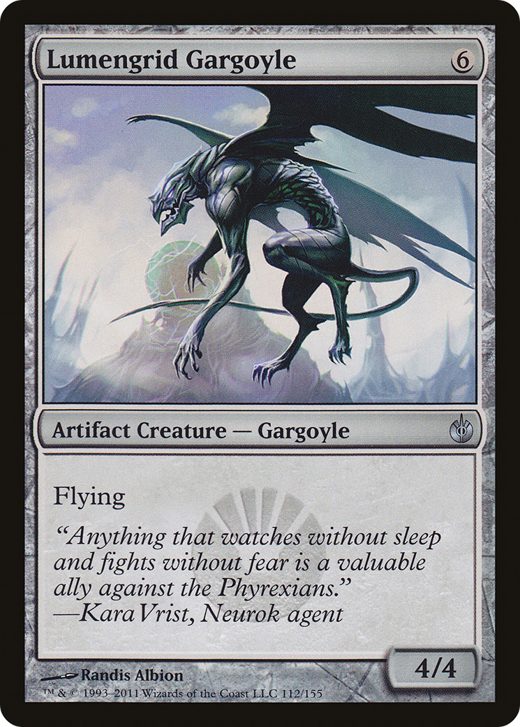 Lumengrid Gargoyle (MBS-112) - Mirrodin Besieged Foil