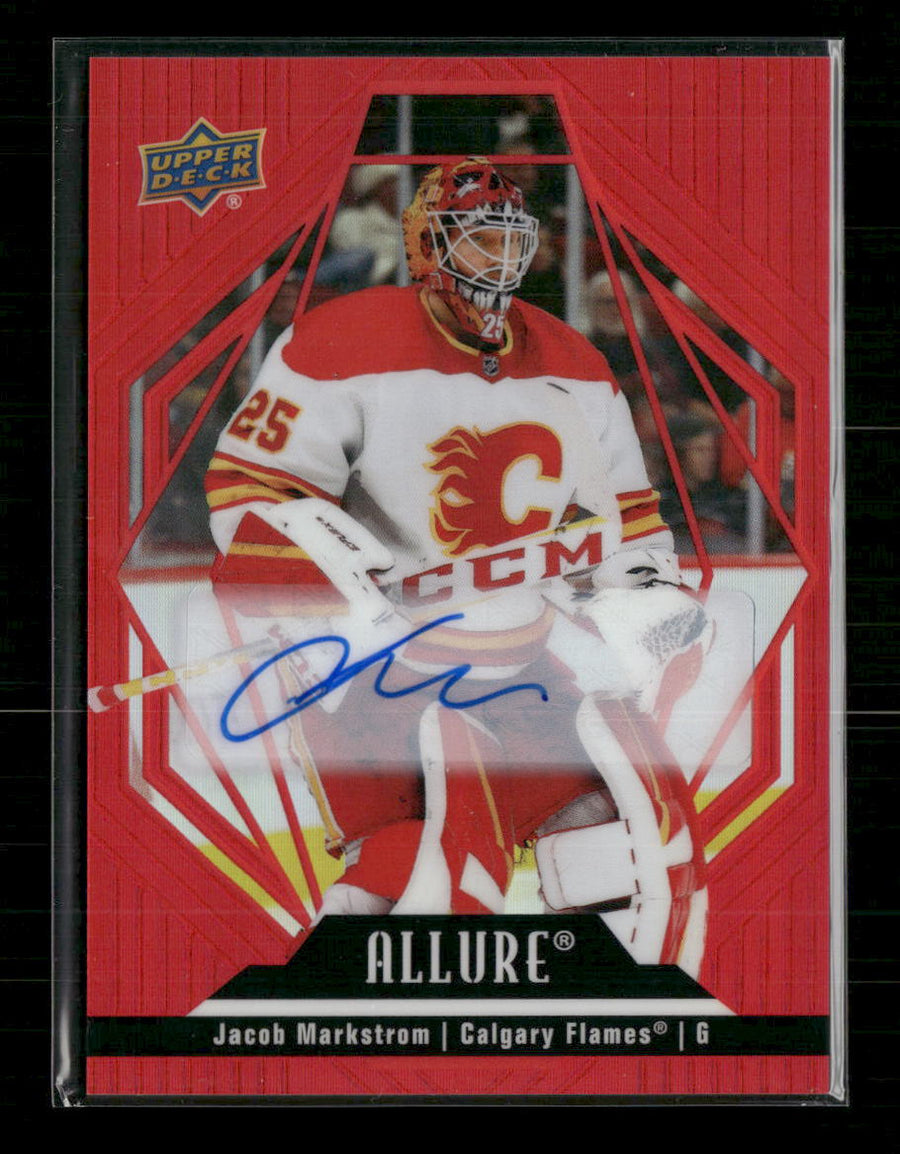 2022-23 Upper Deck Allure Autographs Red Rainbow Jacob Markstrom Auto #71