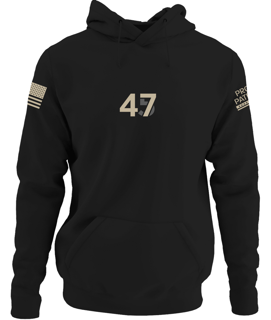 45/47 Black Hoodie