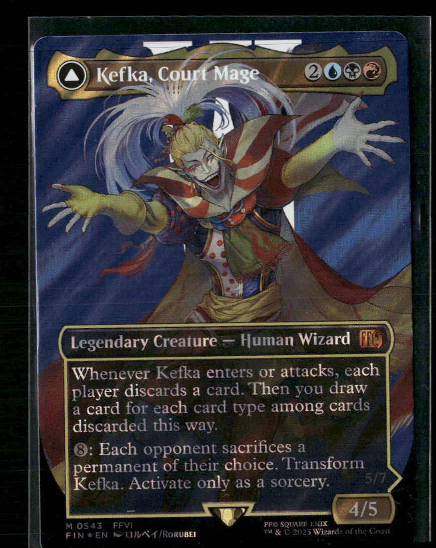 FINAL FANTASY Kefka, Court Mage (0543) (Borderless) (Surge Foil) #543