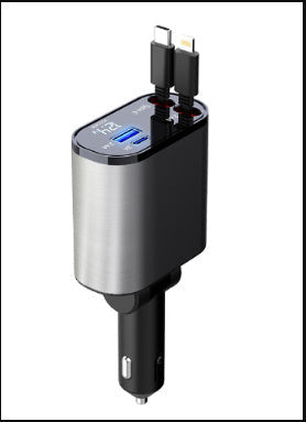 Metal Car Charger 100W USB Type C Adapter