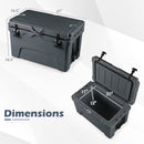 45 Quart Portable Hard Cooler Insulated Ice Chest Keeps Cool for up to 6 Days