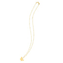 14k Yellow Gold Ppillon Butterfly Necklace