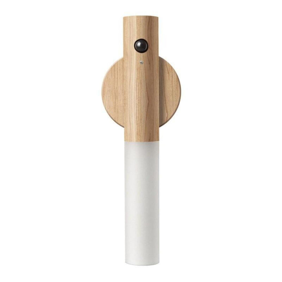 Motion Sensor Night Light, Rechargeable Body Sensor Night Light Indoor, Magnetic Wooden LED Wall Sconce For Bedroom Corridor Staircase Cabinet Intelligent Human Body Induction Night Light