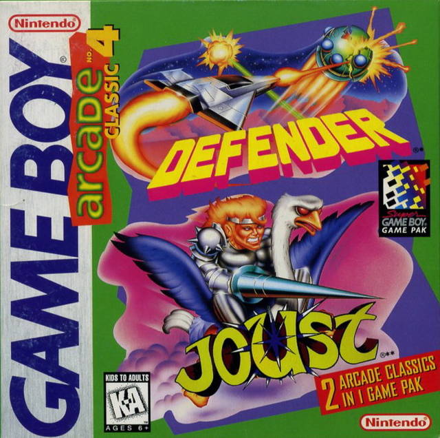 Arcade Classic No. 4: Defender / Joust (Gameboy Color)