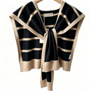 Fashionable Striped Knitted Cape For Women