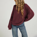 Arrival Womens Solid-color Pullover Sweater