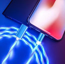 Magnetic Flowing Light Data Cable iPhone Android Type-C