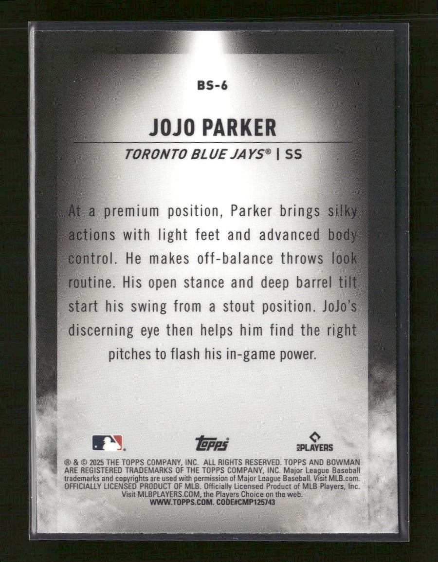 2025 Bowman Draft Bowman Spotlights JoJo Parker #BS-6