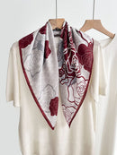 Women's Vintage High-end Outer Silk Scarf