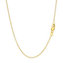 14k Yellow Gold Round Cable Link Chain 1.3mm