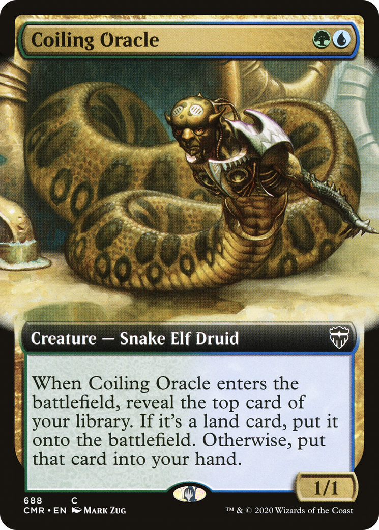 Coiling Oracle (CMR-688) - Commander Legends: (Extended Art) Foil