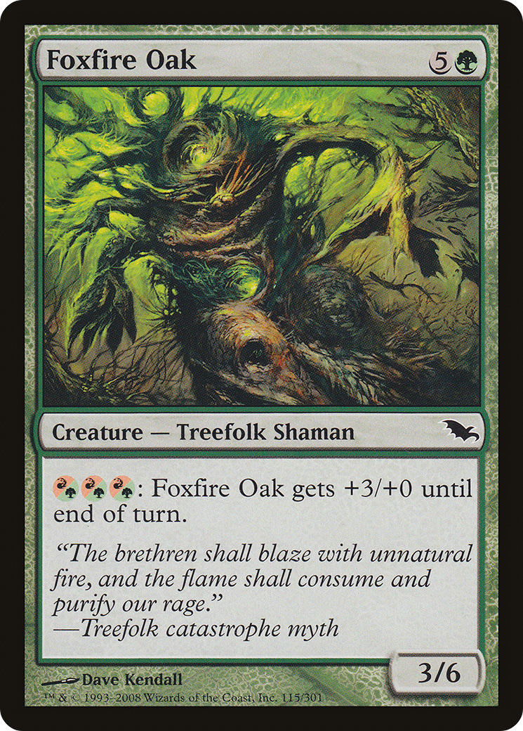 Foxfire Oak (SHM-115) - Shadowmoor Foil