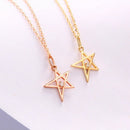 Gold necklace female little star personality Pendant