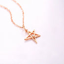 Gold necklace female little star personality Pendant
