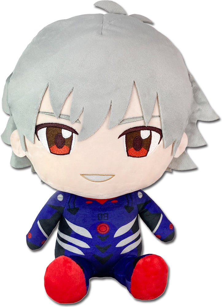 EVANGELION NEW MOVIE - KAWORU PLUG SUIT SITTING PLUSH 12