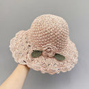 Foldable Floral Straw Sun Hat