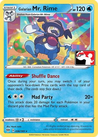 Galarian Mr. Rime 036 - Prize Pack Series Cards Holofoil