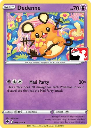 Dedenne 078 - Prize Pack Series Cards