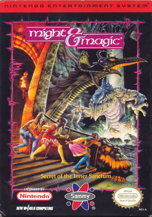 Might & Magic Secret of the Inner Sanctum (Nintendo NES)