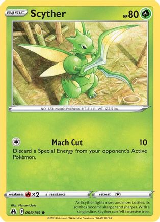 Scyther 006/159 - Crown Zenith