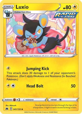 Luxio 041/159 - Crown Zenith Reverse Holofoil