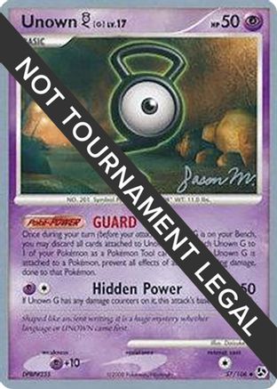 Unown [G] 2009 (Jason Martinez) 057 - World Championship Decks