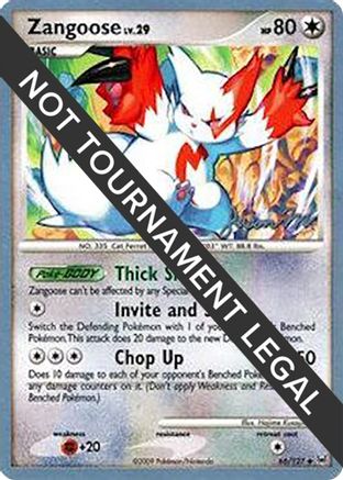 Zangoose 2009 (Jason Martinez) 066 - World Championship Decks
