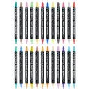 Dual Tip Acrylic Paint Markers Set - Water-Based & Quick-Dry