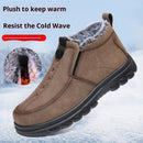 Plus-size Cotton Shoes Thick-soled Slip-on Warm Shoes For Men