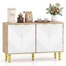 47" Sideboard Buffet Cabinet with Chevron Fluted Doors