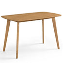 47" Solid Wood Dining Table for 4 People - Natural Finish