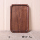 Japanese Style Black Walnut Rectangular Dinner Plate