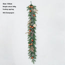 Christmas Decoration Upside Down Christmas Tree Horn Rattan Christmas Wreath