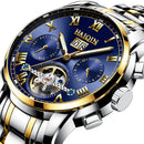 Men's Fashion Luminous Waterproof Skeleton Tourbillon Watch
