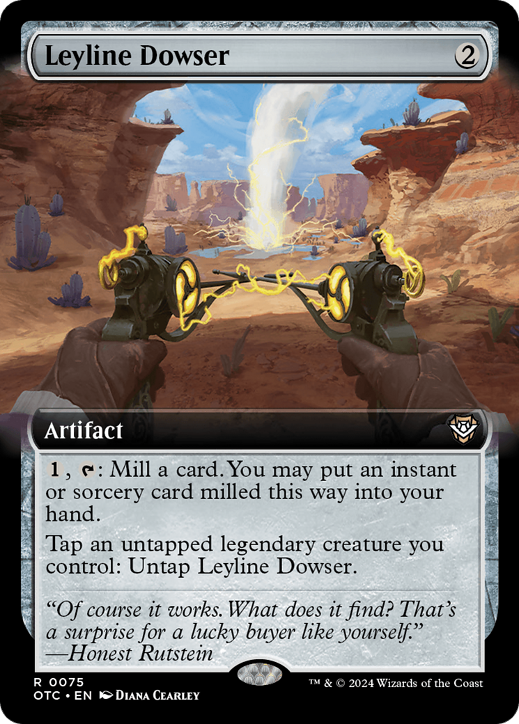 Leyline Dowser (OTC-075) - Outlaws of Thunder Junction Commander: (Extended Art)