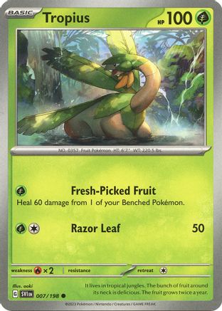 Tropius 007/198 - SV01 Scarlet & Violet Base Set Reverse Holofoil