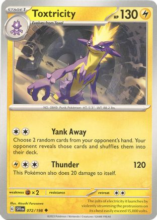 Toxtricity 072/198 - SV01 Scarlet & Violet Base Set Reverse Holofoil
