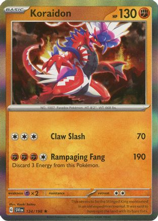 Koraidon 124/198 - SV01 Scarlet & Violet Base Set Reverse Holofoil