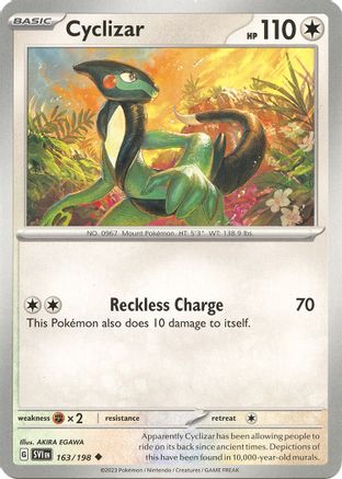 Cyclizar 163/198 - SV01 Scarlet & Violet Base Set Reverse Holofoil
