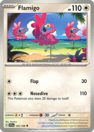Flamigo 165/198 - SV01 Scarlet & Violet Base Set Reverse Holofoil