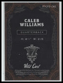 2024 Wild Card  Diamond Flourishes Rainbow Black Caleb Williams #/1 #P7CFD-CW2