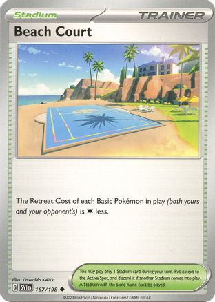 Beach Court 167/198 - SV01 Scarlet & Violet Base Set Reverse Holofoil