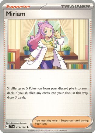 Miriam 179/198 - SV01 Scarlet & Violet Base Set Reverse Holofoil