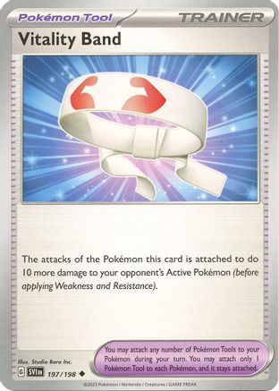 Vitality Band 197/198 - SV01 Scarlet & Violet Base Set Reverse Holofoil