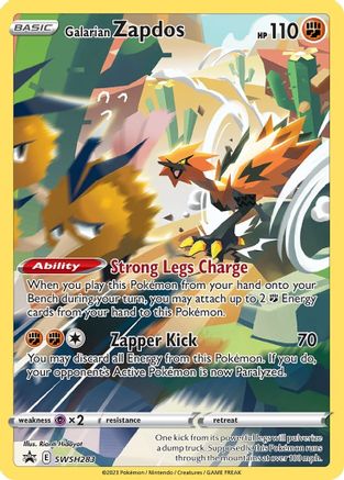 Galarian Zapdos SWSH283 - SWSH Sword & Shield Promo Cards Holofoil