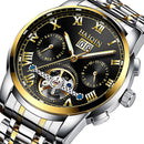 Men's Fashion Luminous Waterproof Skeleton Tourbillon Watch